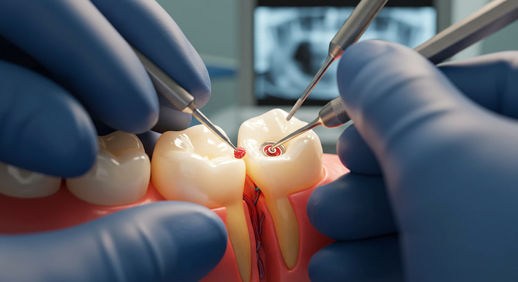 Access Opening and Pulp Removal in the Process of Root Canal Therapy