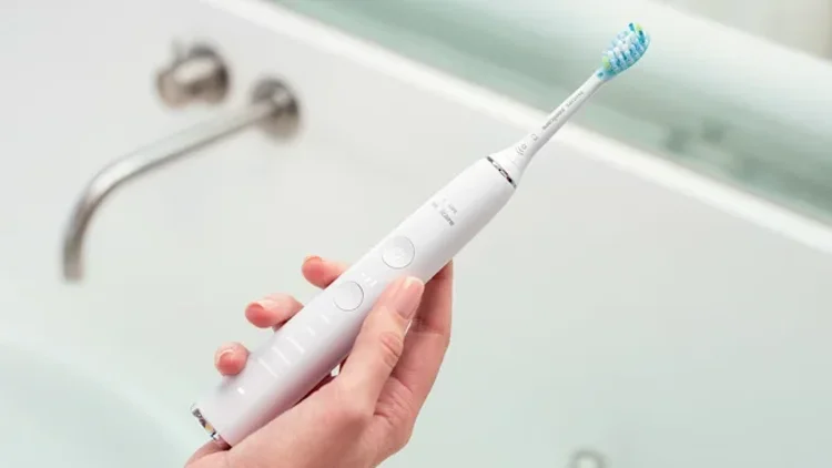 A pictue of an electric toothbrush